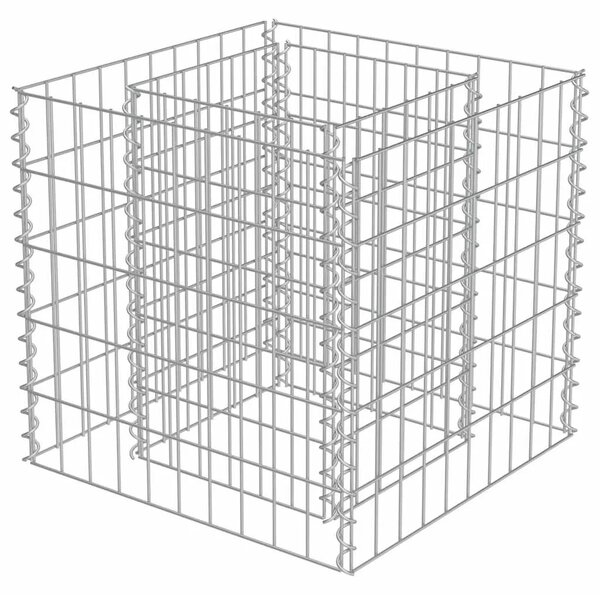 Gabionska sadilica od pocinčanog čelika 50 x 50 x 50 cm - 50 x 50 x 50 cm 1 50 x 50 x 50 cm
