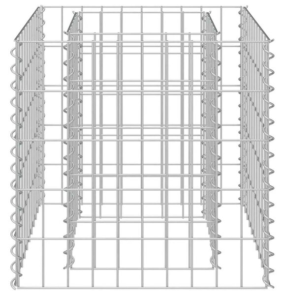 Gabionska sadilica od pocinčanog čelika 50 x 50 x 50 cm - 50 x 50 x 50 cm 1 50 x 50 x 50 cm