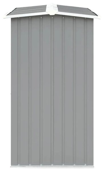 Spremište za drva - Vrtna ostava za drva od pocinčanog čelika 330x92x153 cm siva - Siva Siva