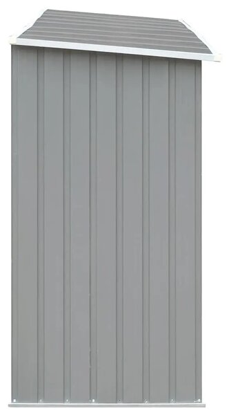 Spremište za drva - Vrtna ostava za drva od pocinčanog čelika 330x84x152 cm siva - Siva Siva