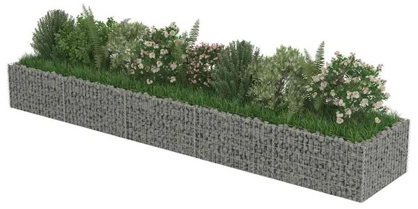 Gabionska sadilica od pocinčanog čelika 450 x 90 x 50 cm - 450 x 90 x 50 cm 1 450 x 90 x 50 cm