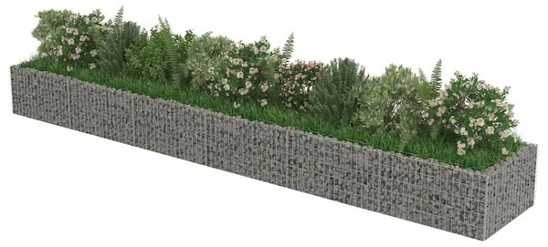 Gabionska sadilica od pocinčanog čelika 540 x 90 x 50 cm - 540 x 90 x 50 cm 1 540 x 90 x 50 cm