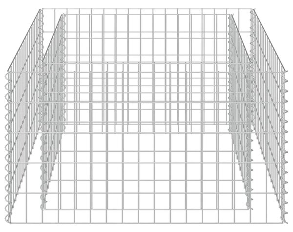 Gabionska sadilica od pocinčanog čelika 90 x 90 x 50 cm - 90 x 90 x 50 cm 1 90 x 90 x 50 cm