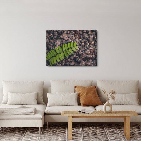 Staklena slika zelene biljke (70x50 cm)
