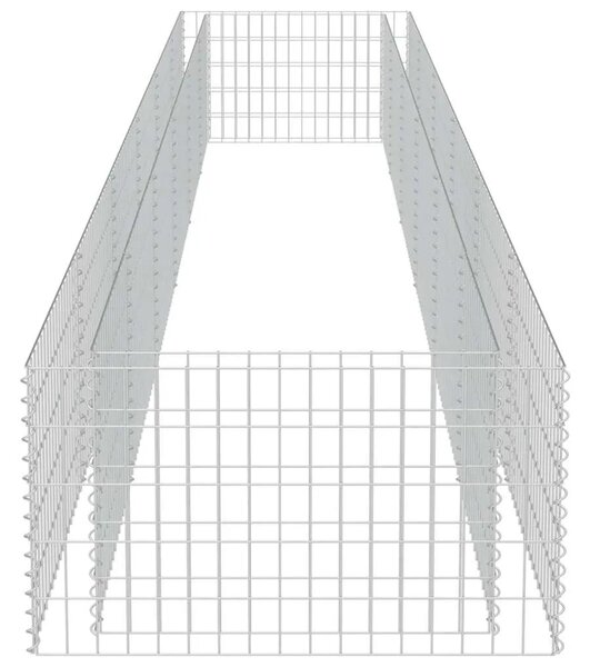 Gabionska sadilica od pocinčanog čelika 540 x 90 x 50 cm - 540 x 90 x 50 cm 1 540 x 90 x 50 cm