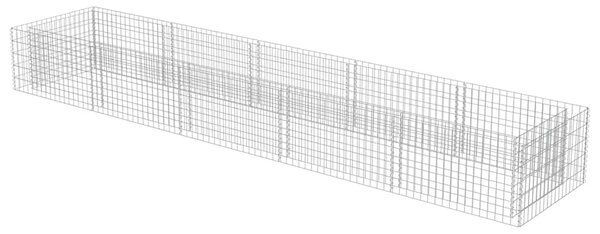 Gabionska sadilica od pocinčanog čelika 450 x 90 x 50 cm - 450 x 90 x 50 cm 1 450 x 90 x 50 cm