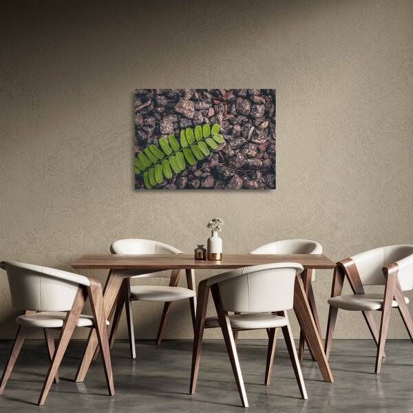 Staklena slika zelene biljke (70x50 cm)