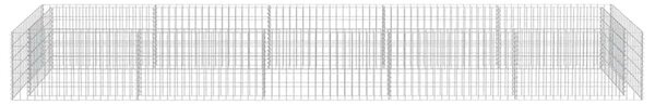 Gabionska sadilica od pocinčanog čelika 450 x 90 x 50 cm - 450 x 90 x 50 cm 1 450 x 90 x 50 cm