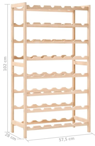 Stalak za vino od cedrovine 57 5 x 28 x 102 cm