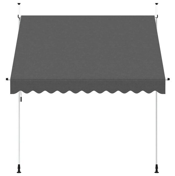 Tenda na ručno uvlačenje 250 cm antracit - Antracit 1 bijeli okvir 250 cm