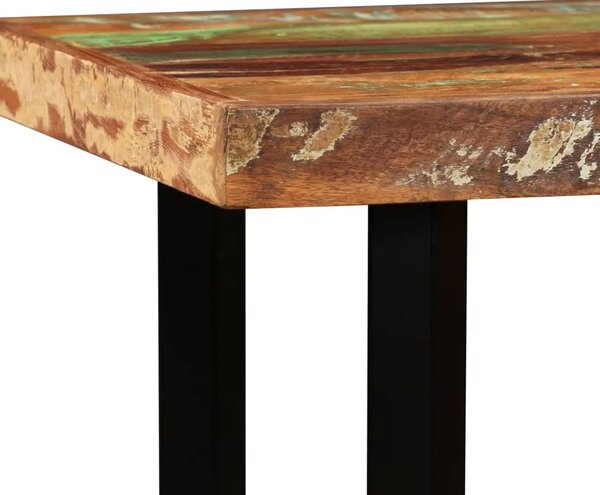 Barski Stol od Masivnog Obnovljenog Drva 120x60x107 cm - Smeđa 120 x 60 x 107 cm 1 Smeđa