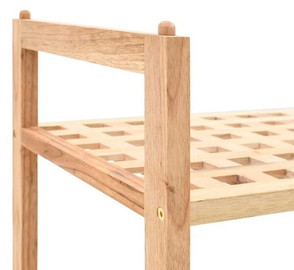 Stalak za cipele od masivnog orahovog drva 69 x 26 x 40 cm - 1 2 1 2