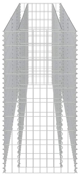 Gabionska sadilica od pocinčanog čelika 270 x 50 x 100 cm - 270 x 50 x 100 cm 1 270 x 50 x 100 cm