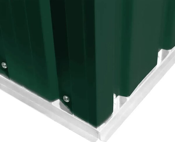 Vrtna kućica - Vrtno spremište 257 x 298 x 178 cm metalno zeleno - Zelena 257 x 298 x 178 cm 1
