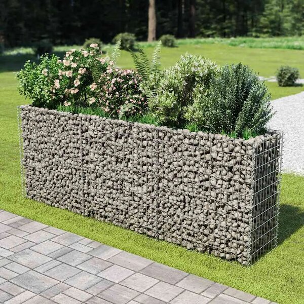 Gabionska sadilica od pocinčanog čelika 270 x 50 x 100 cm - 270 x 50 x 100 cm 1 270 x 50 x 100 cm