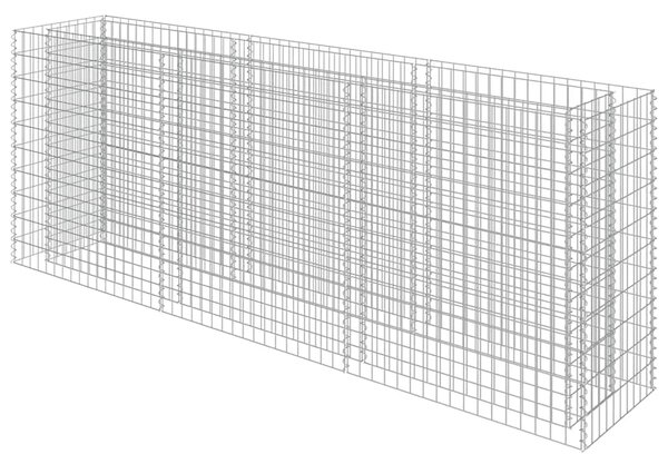 Gabionska sadilica od pocinčanog čelika 270 x 50 x 100 cm - 270 x 50 x 100 cm 1 270 x 50 x 100 cm