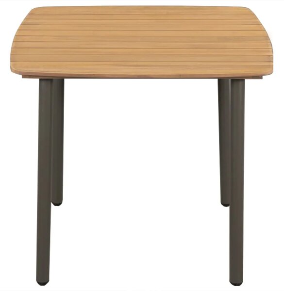 Vrtni stol 80 x 80 x 72 cm od masivnog bagremovog drva i čelika - 80 x 80 x 72 cm 1 80 x 80 x 72 cm