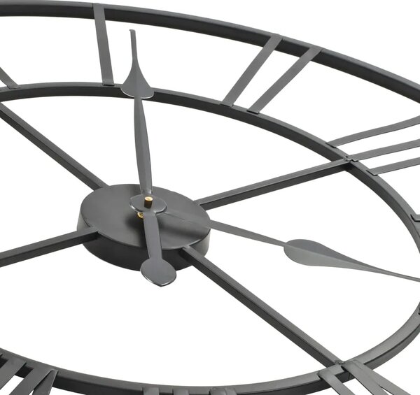 Starinski zidni sat s kvarcnim mehanizmom metalni 80 cm XXL