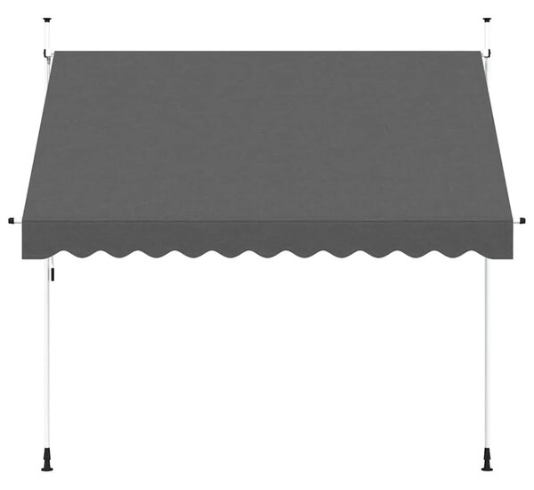 Tenda na ručno uvlačenje 300 cm antracit - Antracit 1 bijeli okvir 300 cm
