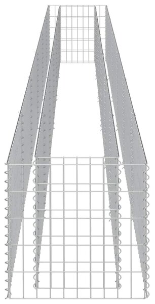 Gabionska sadilica od pocinčanog čelika 540 x 50 x 50 cm - 540 x 50 x 50 cm 1 540 x 50 x 50 cm