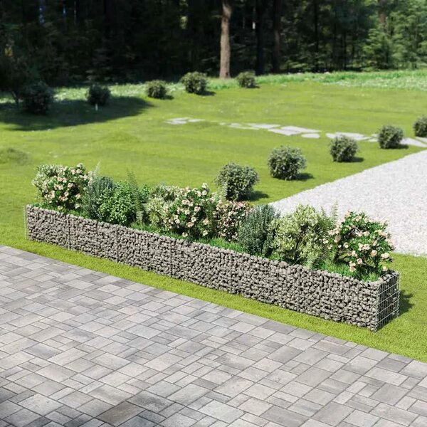 Gabionska sadilica od pocinčanog čelika 540 x 50 x 50 cm - 540 x 50 x 50 cm 1 540 x 50 x 50 cm