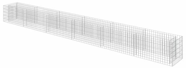 Gabionska sadilica od pocinčanog čelika 540 x 50 x 50 cm - 540 x 50 x 50 cm 1 540 x 50 x 50 cm