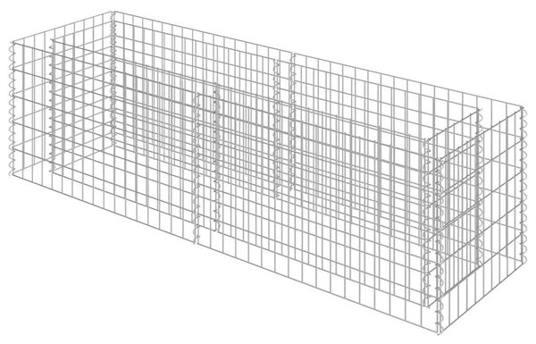 Gabionska sadilica od pocinčanog čelika 180 x 50 x 50 cm - 180 x 50 x 50 cm 1 180 x 50 x 50 cm