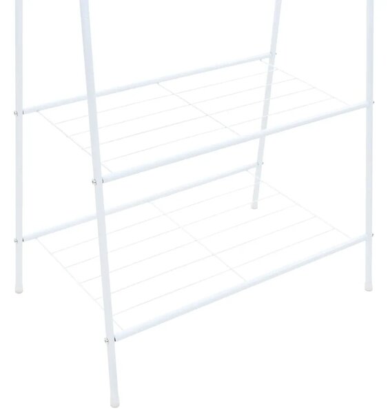 Stalak za odjeću 59 x 35 x 150 cm bijeli - Bijela 1 1 Bijela