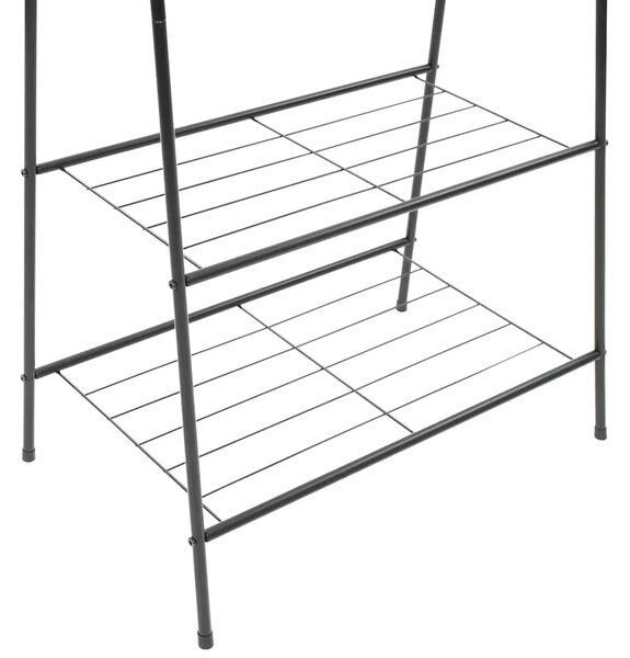 Stalak za odjeću 59 x 35 x 150 cm crni - Crna 1 1 Crna