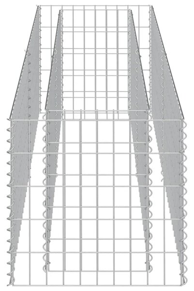 Gabionska sadilica od pocinčanog čelika 180 x 50 x 50 cm - 180 x 50 x 50 cm 1 180 x 50 x 50 cm