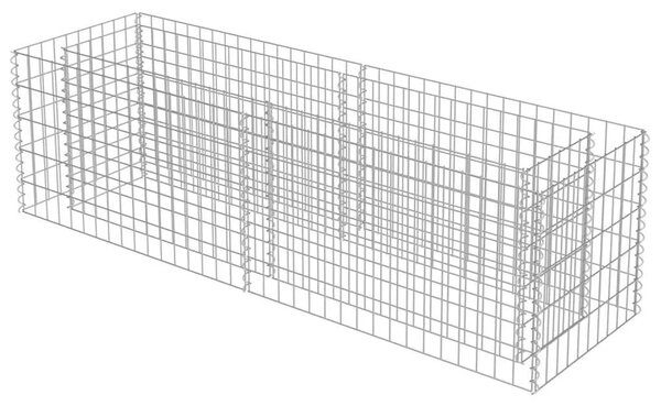 Gabionska sadilica od pocinčanog čelika 180 x 50 x 50 cm - 180 x 50 x 50 cm 1 180 x 50 x 50 cm