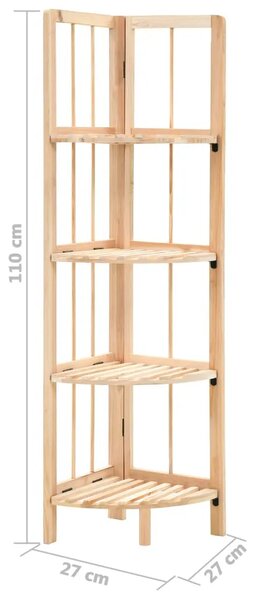 Kutne police od cedrovine 27 x 27 x 110 cm