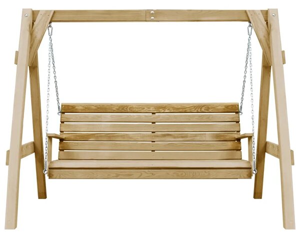 Vrtna ljuljačka od impregnirane borovine 205 x 150 x 157 cm