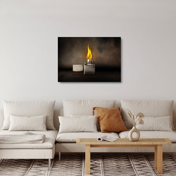 Staklena slika upaljača (70x50 cm)