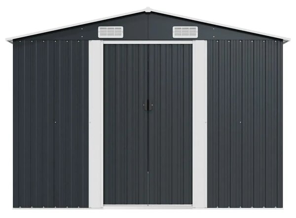 Vrtna kućica - Vrtno spremište 257 x 392 x 181 cm metalno antracit - Antracit 257 x 392 x 181 cm 1 Antracit