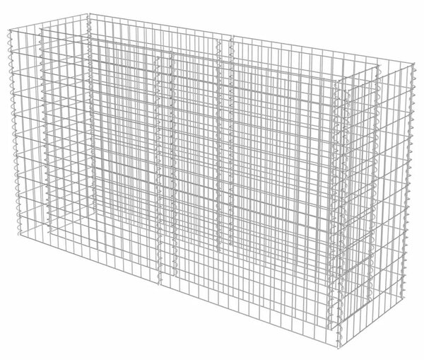 Gabionska sadilica od pocinčanog čelika 180 x 50 x 100 cm - 180 x 50 x 100 cm 1 180 x 50 x 100 cm