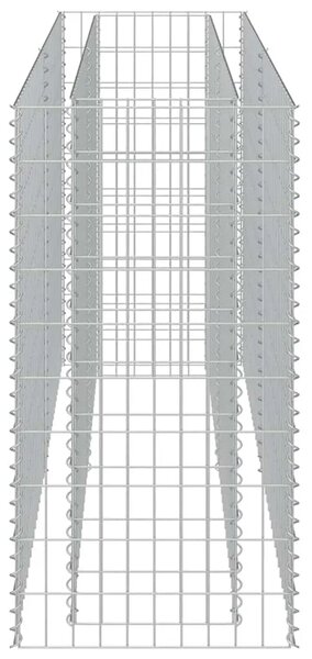Gabionska sadilica od pocinčanog čelika 180 x 50 x 100 cm - 180 x 50 x 100 cm 1 180 x 50 x 100 cm