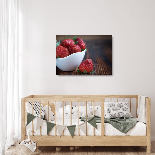 Staklena slika jagoda (70x50 cm)