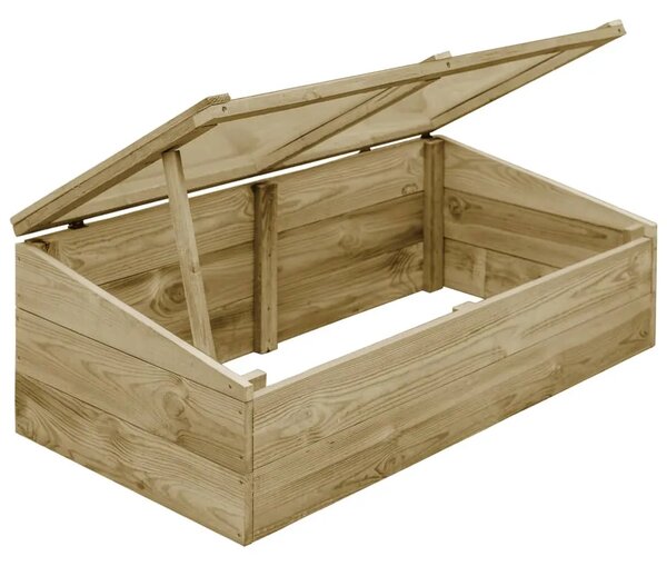 Staklenik od impregnirane borovine 100 x 50 x 35 cm - 100 x 50 x 35 cm 1 100 x 50 x 35 cm