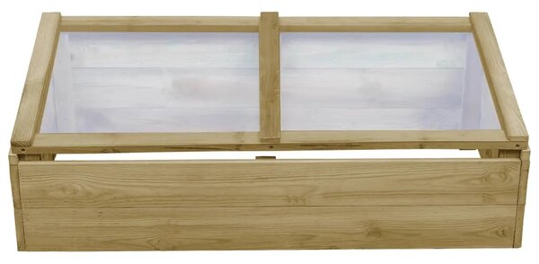 Staklenik od impregnirane borovine 100 x 50 x 35 cm - 100 x 50 x 35 cm 1 100 x 50 x 35 cm