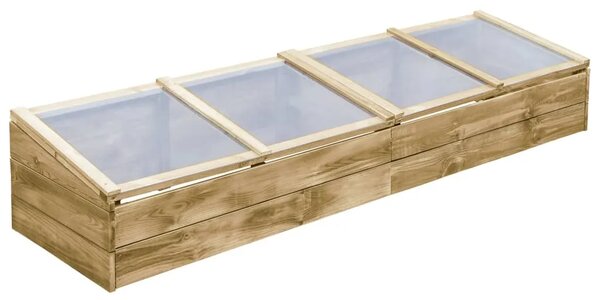 Staklenik od impregnirane borovine 200 x 50 x 35 cm - 200 x 50 x 35 cm 1 200 x 50 x 35 cm