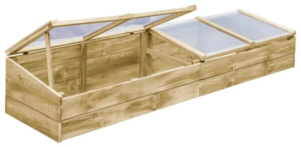 Staklenik od impregnirane borovine 200 x 50 x 35 cm - 200 x 50 x 35 cm 1 200 x 50 x 35 cm