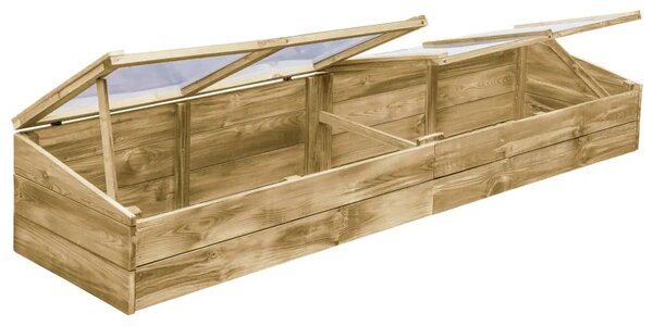 Staklenik od impregnirane borovine 200 x 50 x 35 cm - 200 x 50 x 35 cm 1 200 x 50 x 35 cm