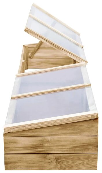 Staklenik od impregnirane borovine 200 x 50 x 35 cm - 200 x 50 x 35 cm 1 200 x 50 x 35 cm