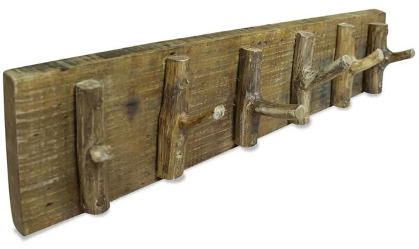 Vješalica za kapute od miješanog recikliranog drva 60 x 15 cm