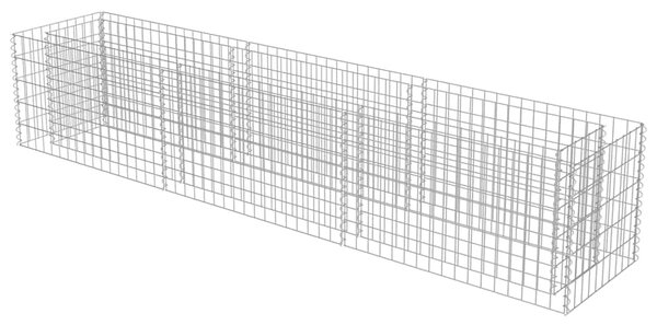 Gabionska sadilica od pocinčanog čelika 270 x 50 x 50 cm - 270 x 50 x 50 cm 1 270 x 50 x 50 cm