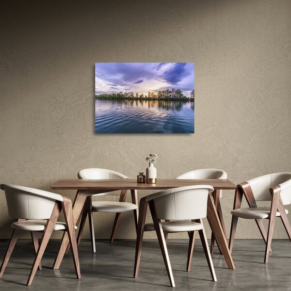 Staklena slika jezera (70x50 cm)