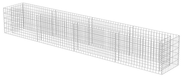 Gabionska sadilica od pocinčanog čelika 360 x 50 x 50 cm - 360 x 50 x 50 cm 1 360 x 50 x 50 cm
