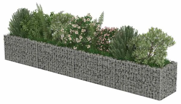 Gabionska sadilica od pocinčanog čelika 360 x 50 x 50 cm - 360 x 50 x 50 cm 1 360 x 50 x 50 cm