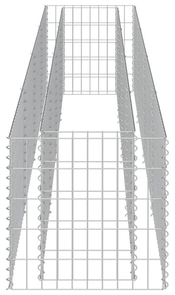 Gabionska sadilica od pocinčanog čelika 360 x 50 x 50 cm - 360 x 50 x 50 cm 1 360 x 50 x 50 cm